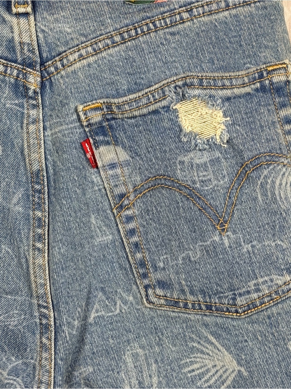 Levi’s Haus Miami Ribcage 72693-0026 Laser Custom Jeans W27 L27 - Picture 12 of 16